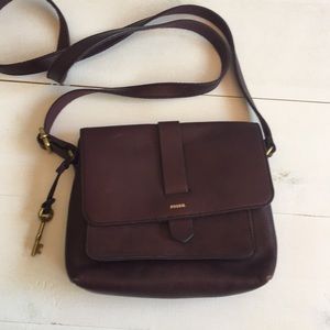 Crossbody leather purse